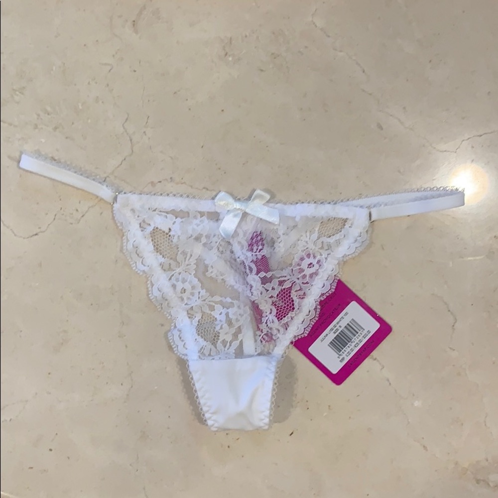 NWT L’Agent Agent Provocateur white julina thong S